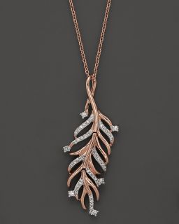 Pendant Necklace in 14K Rose Gold, .20 ct. tw.