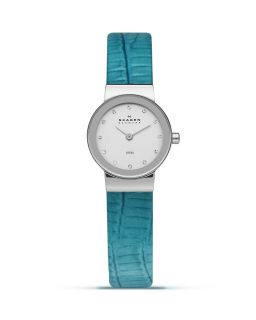 Skagen Line Extensions Blue Leather Watch, 22mm