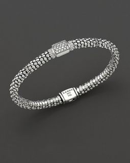 Lagos Petite Caviar Oval Rope Bracelet with Diamond Stations