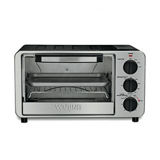 Waring Pro Black & Brushed Stainless Steel Toaster Oven