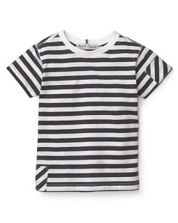 Popcorn Boys Striped Patch Tee   Size 12 36 Months