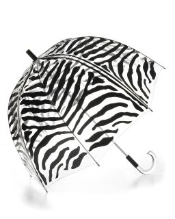 Felix Rey Clear Bubble Zebra Umbrella