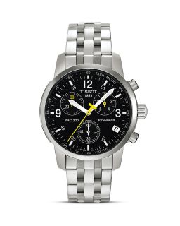 Tissot PRC 200 Mens Black Quartz Chronograph Classic Watch, 39mm