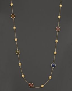 Multi Sapphire Necklace in 18K Yellow Gold, 36