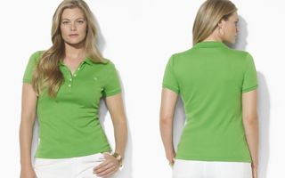 Lauren Ralph Lauren Plus Short Sleeve Cotton Polo Shirt_2