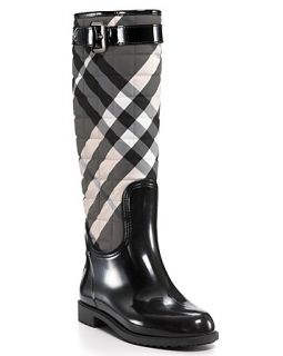Burberry Quilted Check Rain Boots