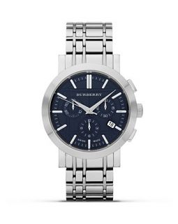 Burberry Stainless Steel Chronograph Bracelet Watch, 43mm