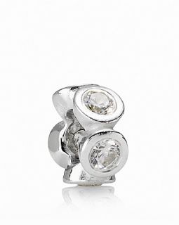 pandora spacer cubic zirconia lights price $ 45 00 color silver clear