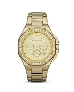 Michael Kors Womens Octagonal Champagne Watch, 42mm