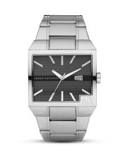 Armani Exchange Square Stainless Steel Watch, 43 mm
