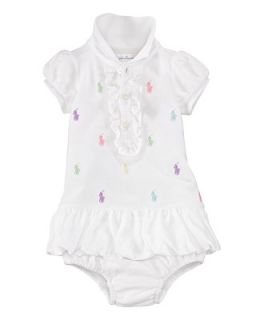 Ralph Lauren Childrenswear Infant Girls Schifflie Polo Dress   Sizes