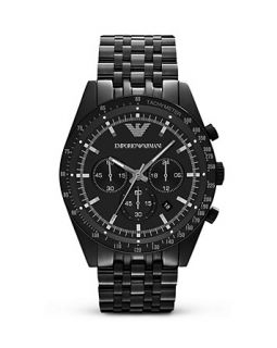 Emporio Armani Black Seven Link Bracelet Watch, 46mm
