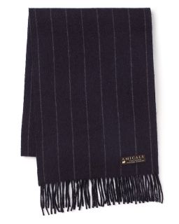 Amicale Navy Chalk Stripe Cold Weather Scarf