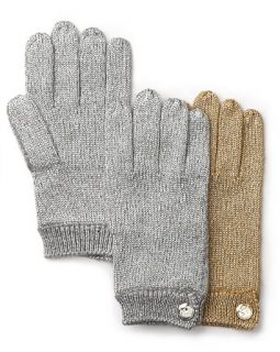 michael michael kors lurex short gloves price $ 58 00 color dark camel