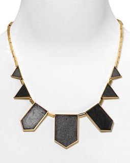 House of Harlow 1960 Leather Drop Necklace
