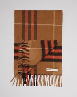 Burberry Large Check Cashmere Scarf