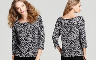 Joie Sweater   Lucero Printed Leopard Wool Cashmere