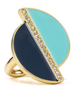 abs by allen schwartz disc ring price $ 65 00 color gold crystal multi