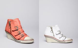 Ash Canvas Wedge Sneakers   Gin_2