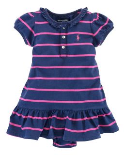 Ralph Lauren Childrenswear Infant Girls Striped Dress   Sizes 9 24