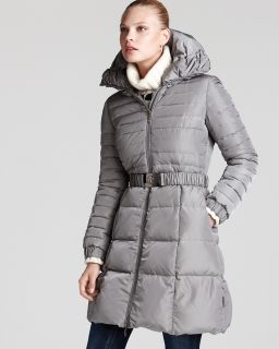 Moncler Belted Box Down Coat