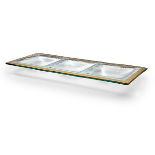 annieglass roman antique 3 section tray price $ 88 00 color clear