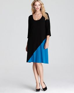 karen kane plus diagonal block dress price $ 108 00 color black blue