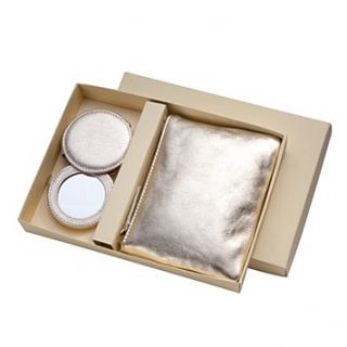 look mirror zip pouch set price $ 115 00 color white gold quantity 1 2