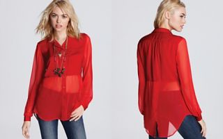 Free People Top   Best of Both Worlds Button Down_2
