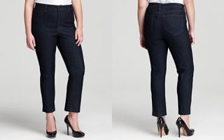 Not Your Daughters Jeans Plus Audrey Ankle Jeans in Dark Enzyme _2