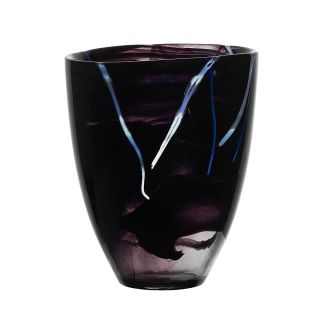 kosta boda large contrast vase price $ 150 00 color black quantity 1 2