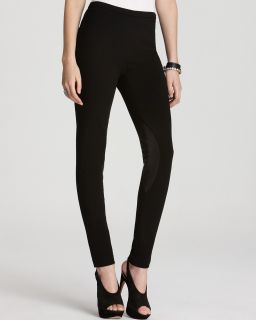 Lafayette 148 New York Skinny Pants with Leather Patches