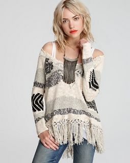free people sweater landscape yarn price $ 168 00 color black white