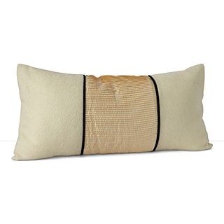 Hudson Park Luxe Herringbone Hemstitch Pintuck Decorative Pillow, 12