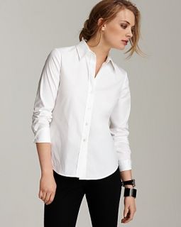 theory larissa button front shirt price $ 215 00 color white size