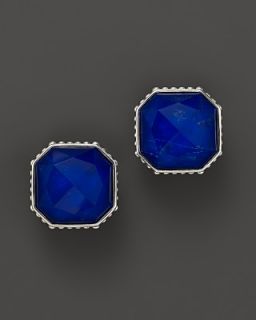 Lagos Sterling Silver Lapis Color Rocks Earrings