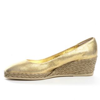 Callie Wedge   Gold, Hollywould, $134.99