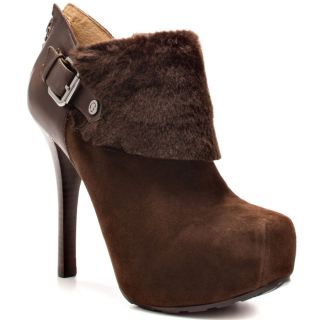 oleta dark brown suede guess shoes $ 149 99