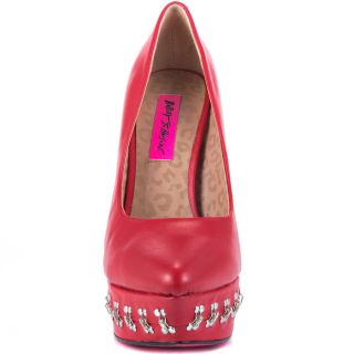 Betsey Johnsons Red Catelynn   Red Leather for 149.99