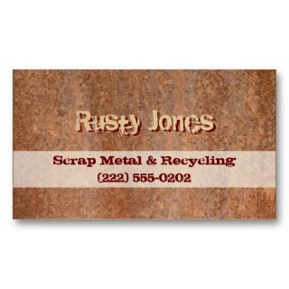Scrap Metal Business Cards, 36 Scrap Metal Business Card Templates