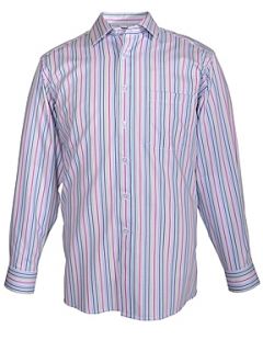 Double TWO Paradigm formal stripe shirt Teal   