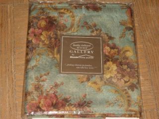 Kathy Ireland Home Fabric Shower Curtain Country Rose Green Gold