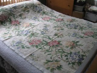 Kaufmann Rhododendron Print Fabric 55 x 2yd Drapery Weight Cotton