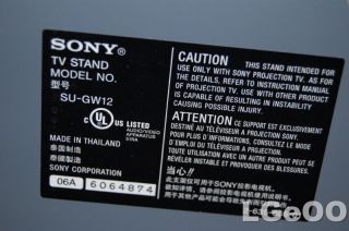 Sony Su GW12 55 60 TV Stand Grand WEGA SXRD