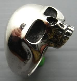 Beautiful Keith Richards Sterling Silver 925 Skull Ring Lady Version
