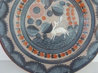 Stunning Excellent and clean Mexican Folk art pottery hand painted
