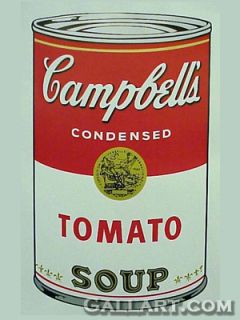 Andy Warhol Campbells Soup Tomato Screenprint See It Live Make An