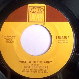 70s Northern 45 Eddie Kendricks Date with The Rain