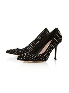 Dune Baby Gurl Studded Aimee Court Shoes Black   