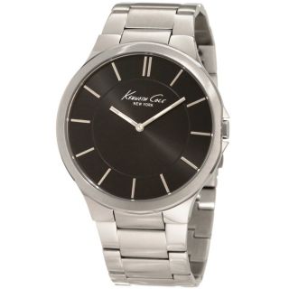 Kenneth Cole KC9106 Mens New York Slim Black Sunray Dial Stainless